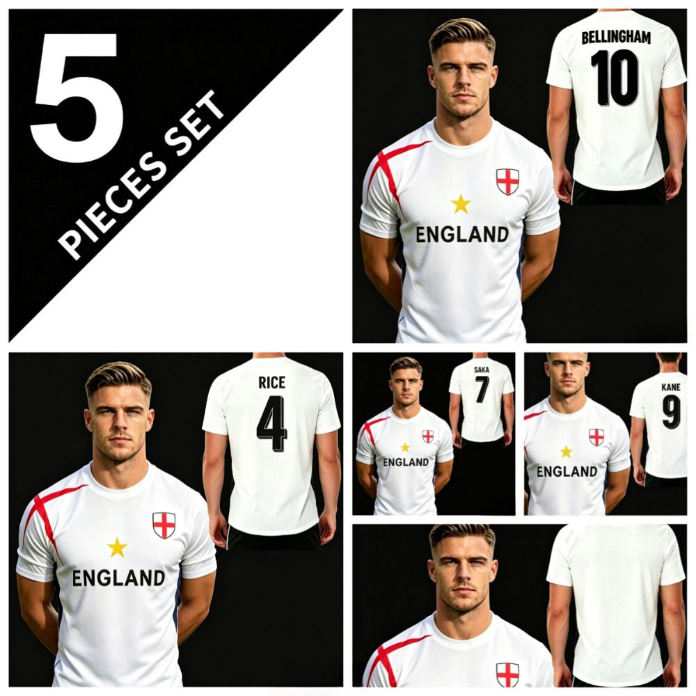 Badminton England - Maglia da Calcio della Nazionale Inglese